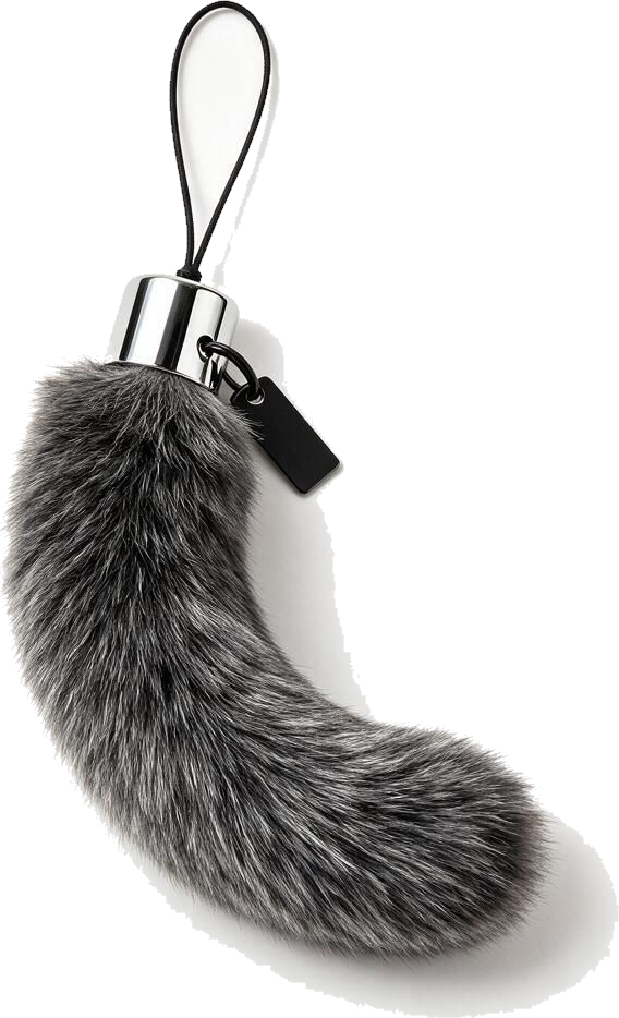 The $WOOD cat tail phone strap